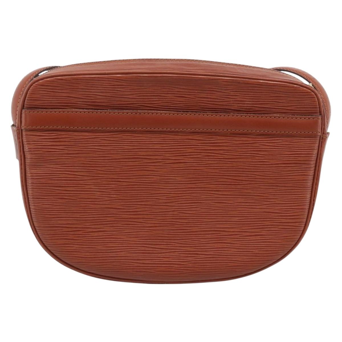 LOUIS VUITTON Epi Jeune Fille MM Shoulder Bag Brown M52153 LV Auth 194559