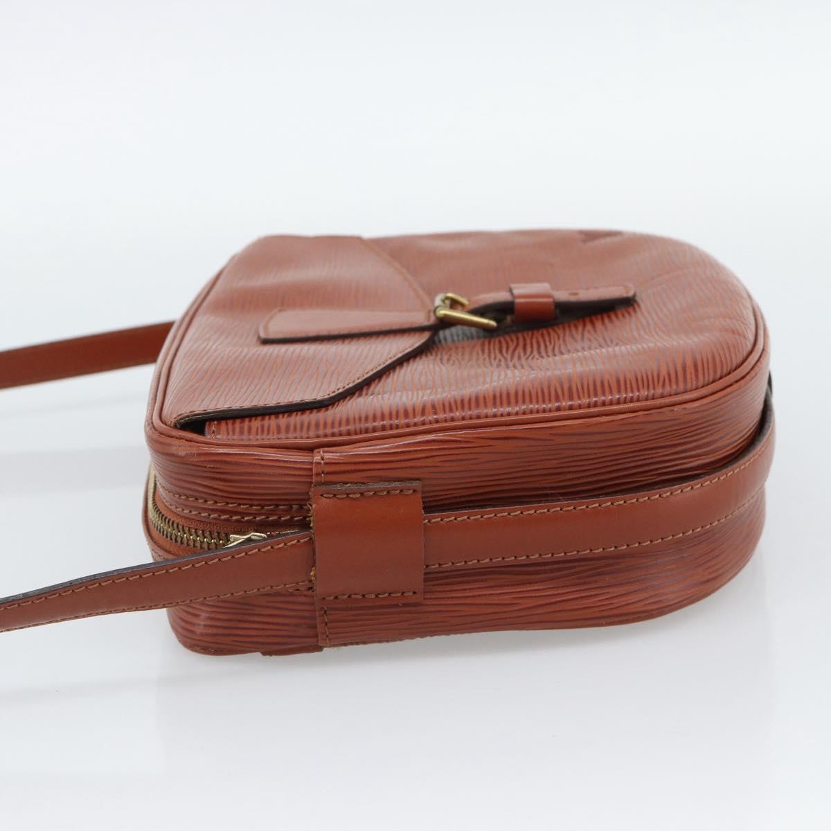LOUIS VUITTON Epi Jeune Fille MM Shoulder Bag Brown M52153 LV Auth 194559