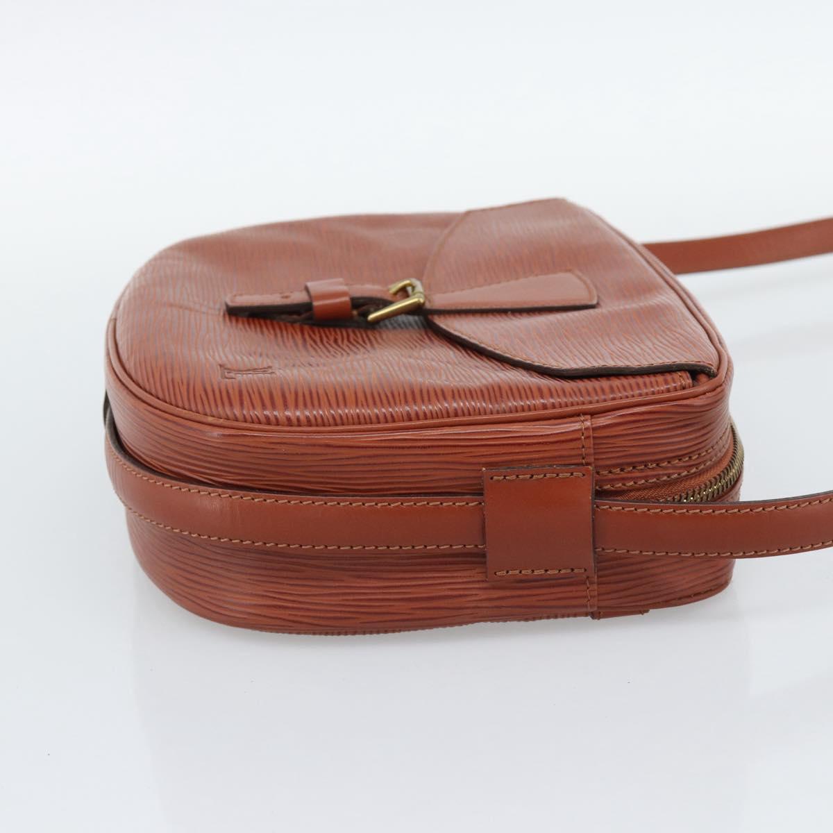 LOUIS VUITTON Epi Jeune Fille MM Shoulder Bag Brown M52153 LV Auth 194559