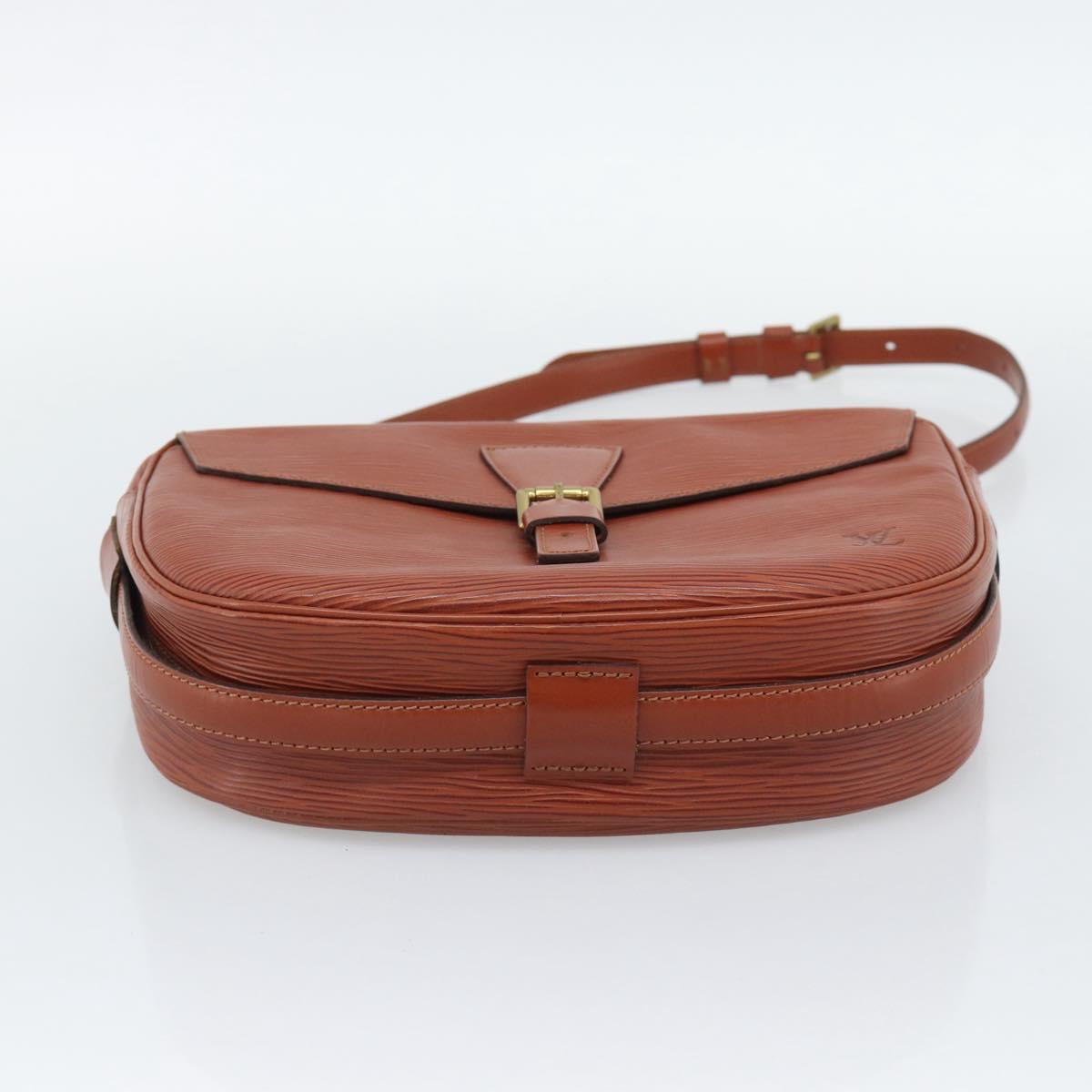 LOUIS VUITTON Epi Jeune Fille MM Shoulder Bag Brown M52153 LV Auth 194559