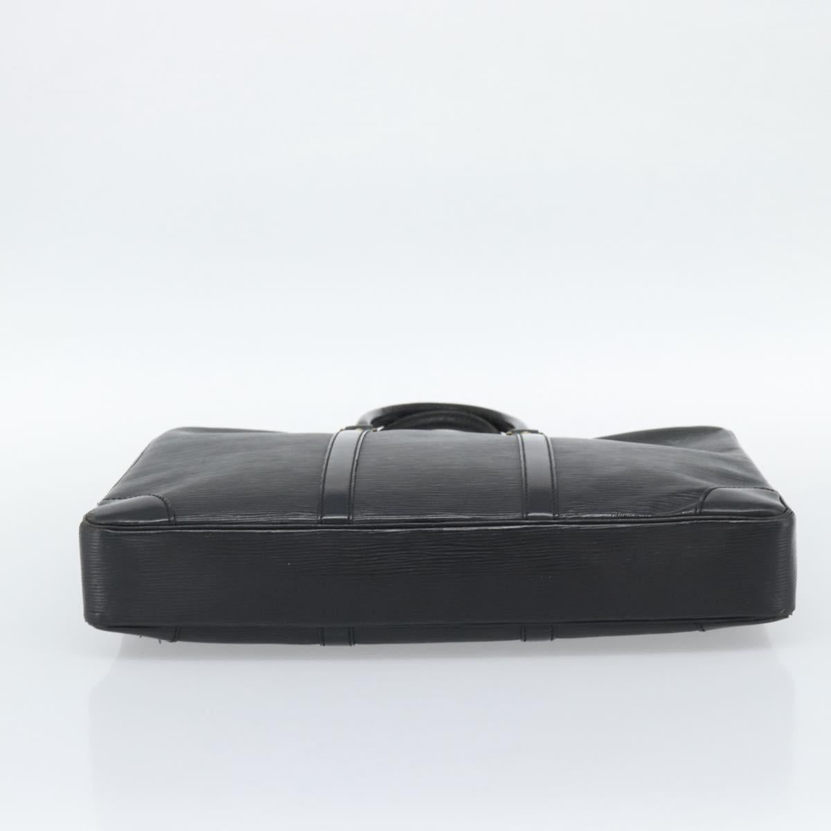 LOUIS VUITTON Epi Porte Documents Voyage Business Bag Black M40321 Auth 194561
