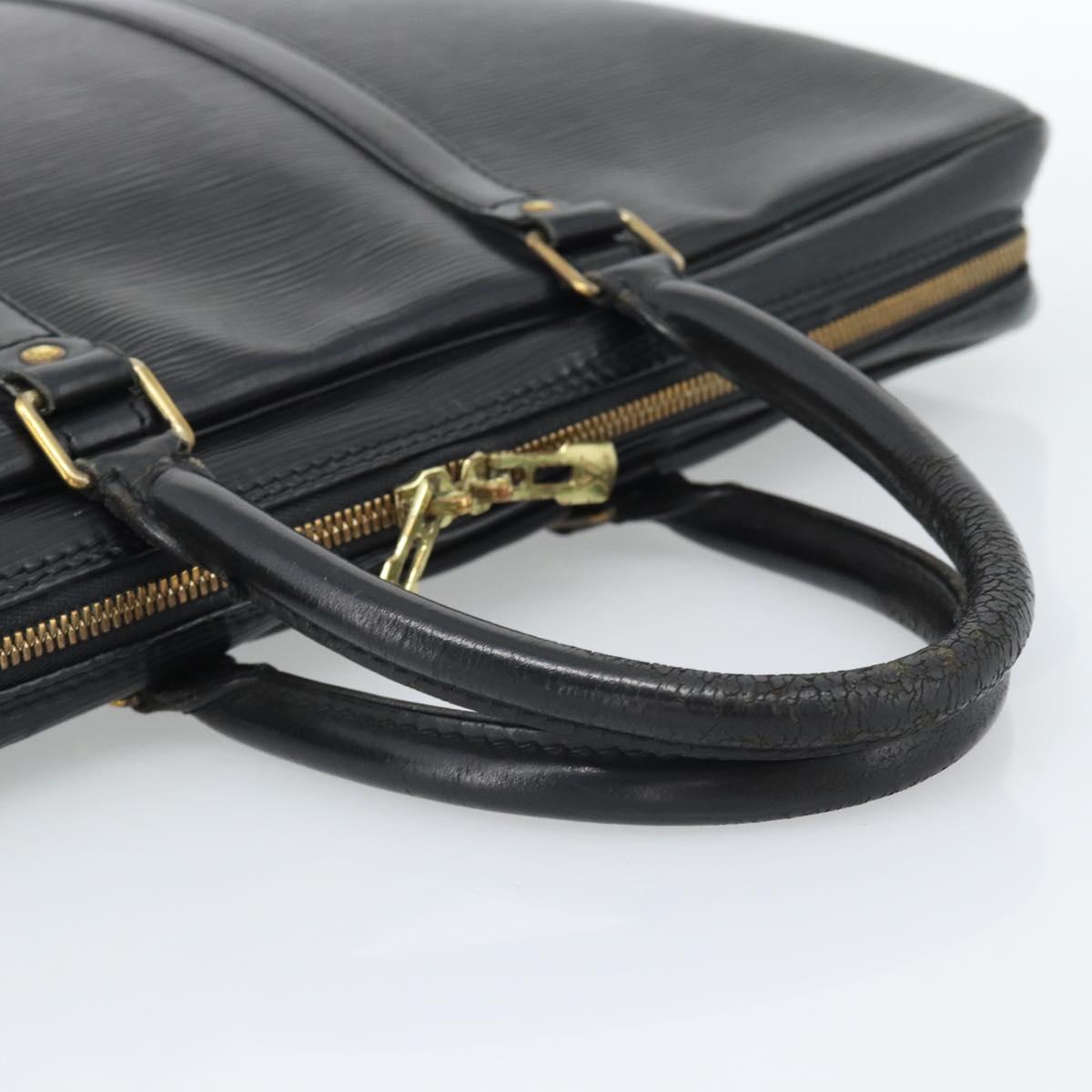 LOUIS VUITTON Epi Porte Documents Voyage Business Bag Black M40321 Auth 194561