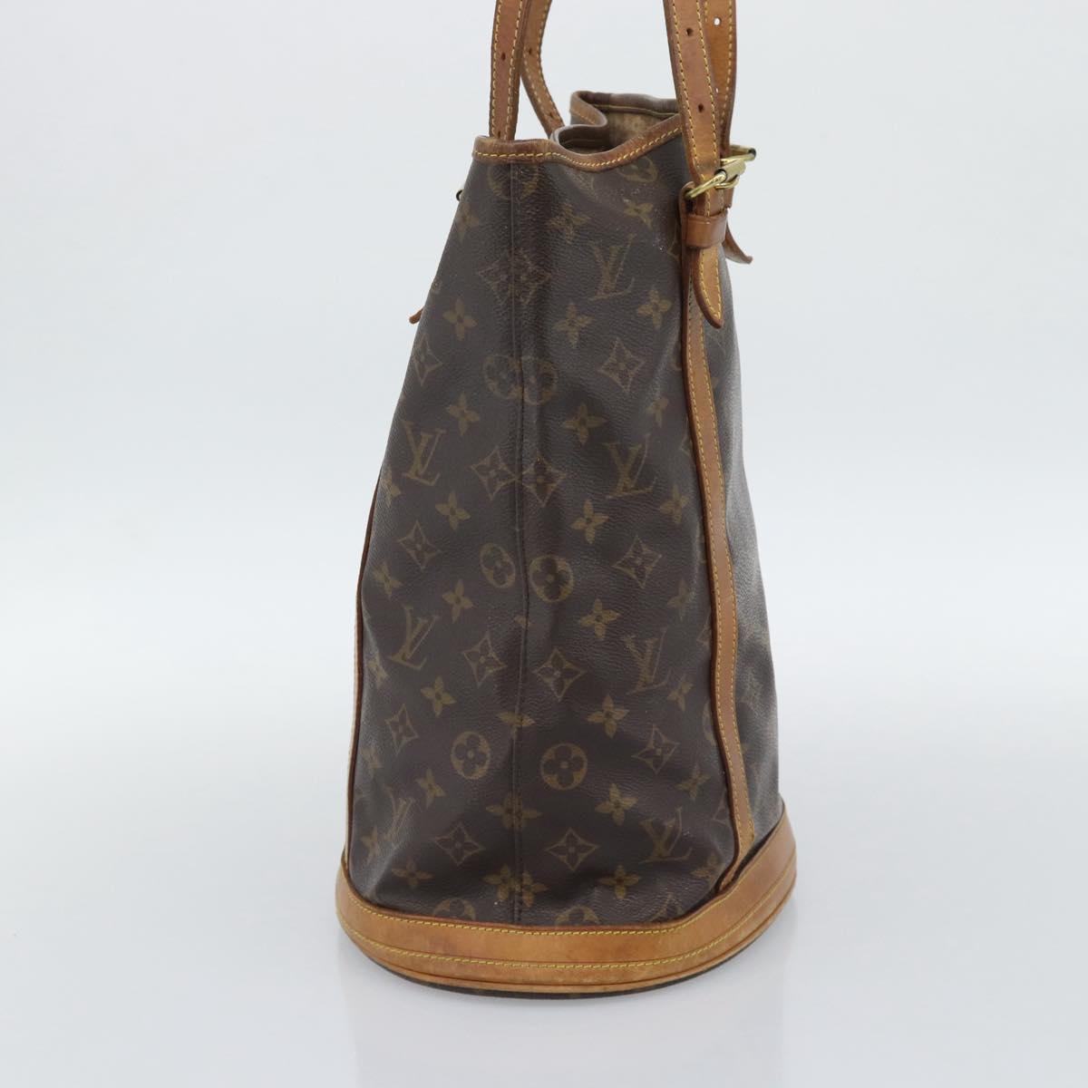 LOUIS VUITTON Monogram Bucket GM Shoulder Bag M42236 LV Auth 194566