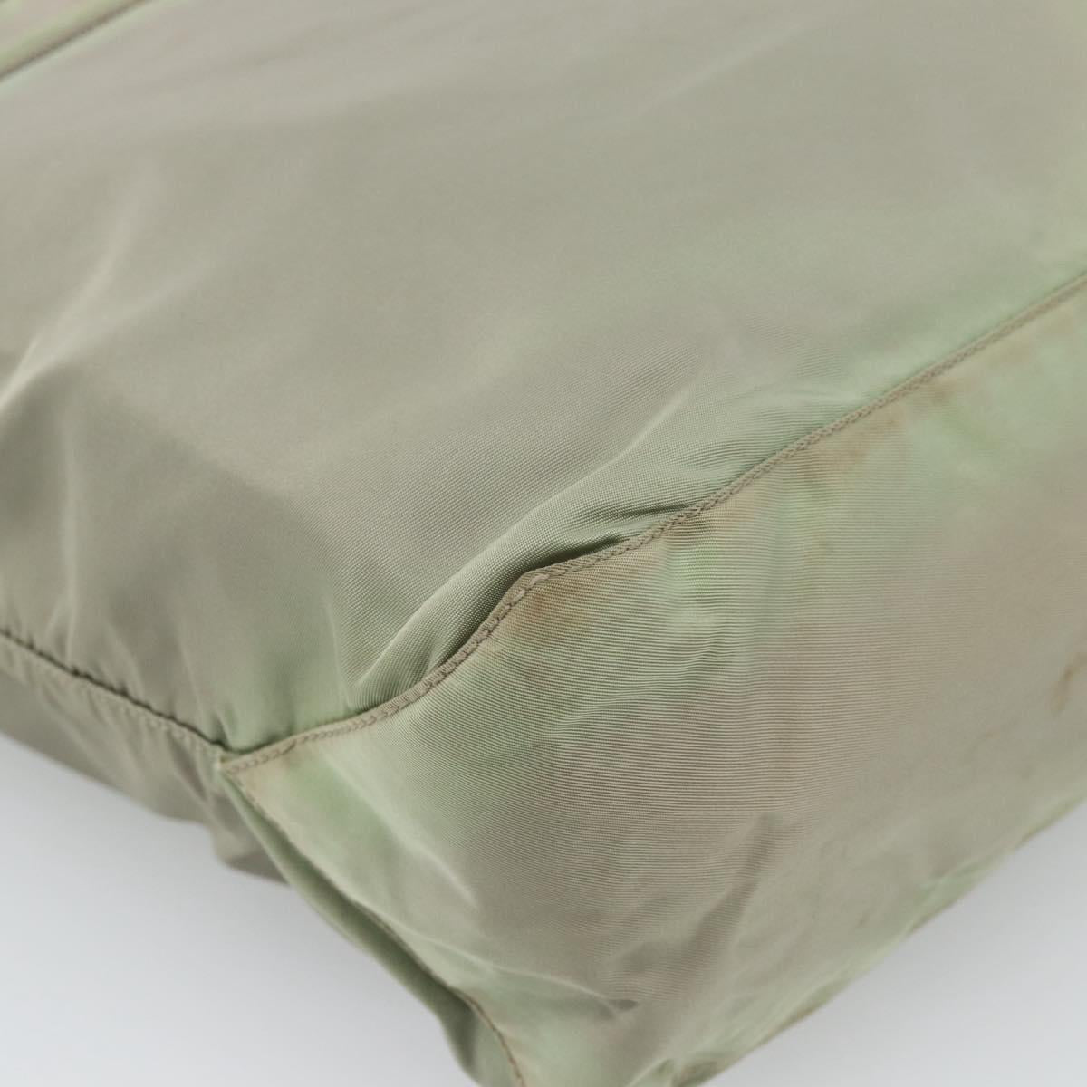 PRADA Tote Bag Nylon Green Auth 194568