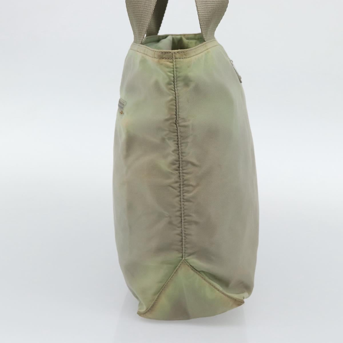 PRADA Tote Bag Nylon Green Auth 194568