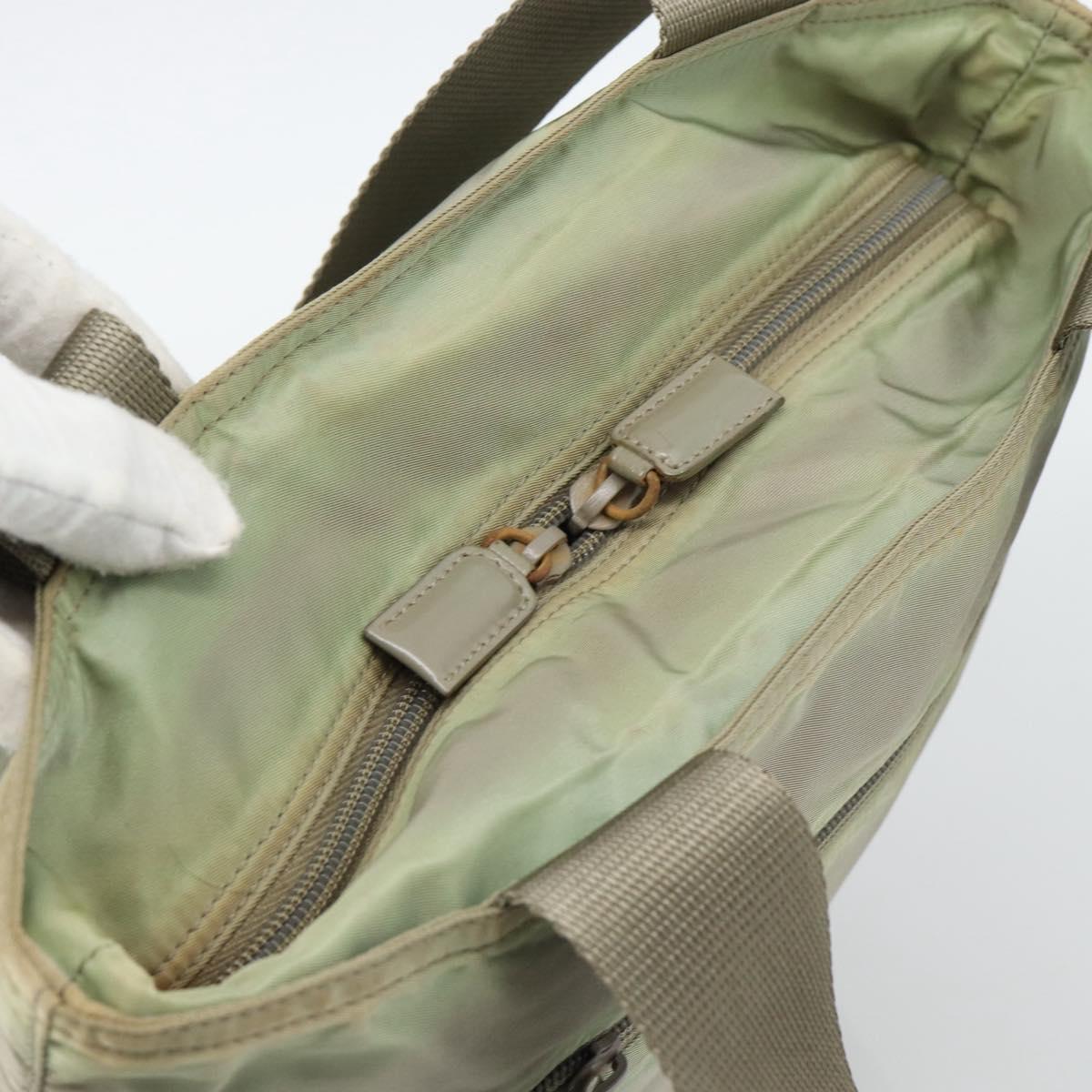 PRADA Tote Bag Nylon Green Auth 194568