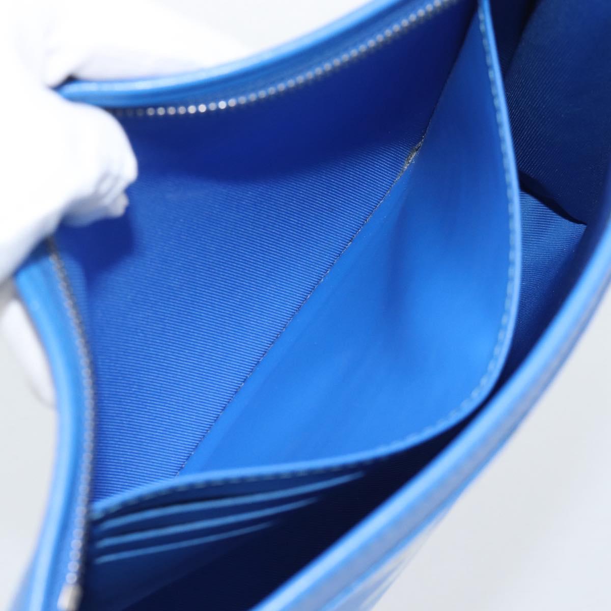 LOUIS VUITTON Monogram Crows Pochette Voyage Bag Blue White M45480 Auth 194569A