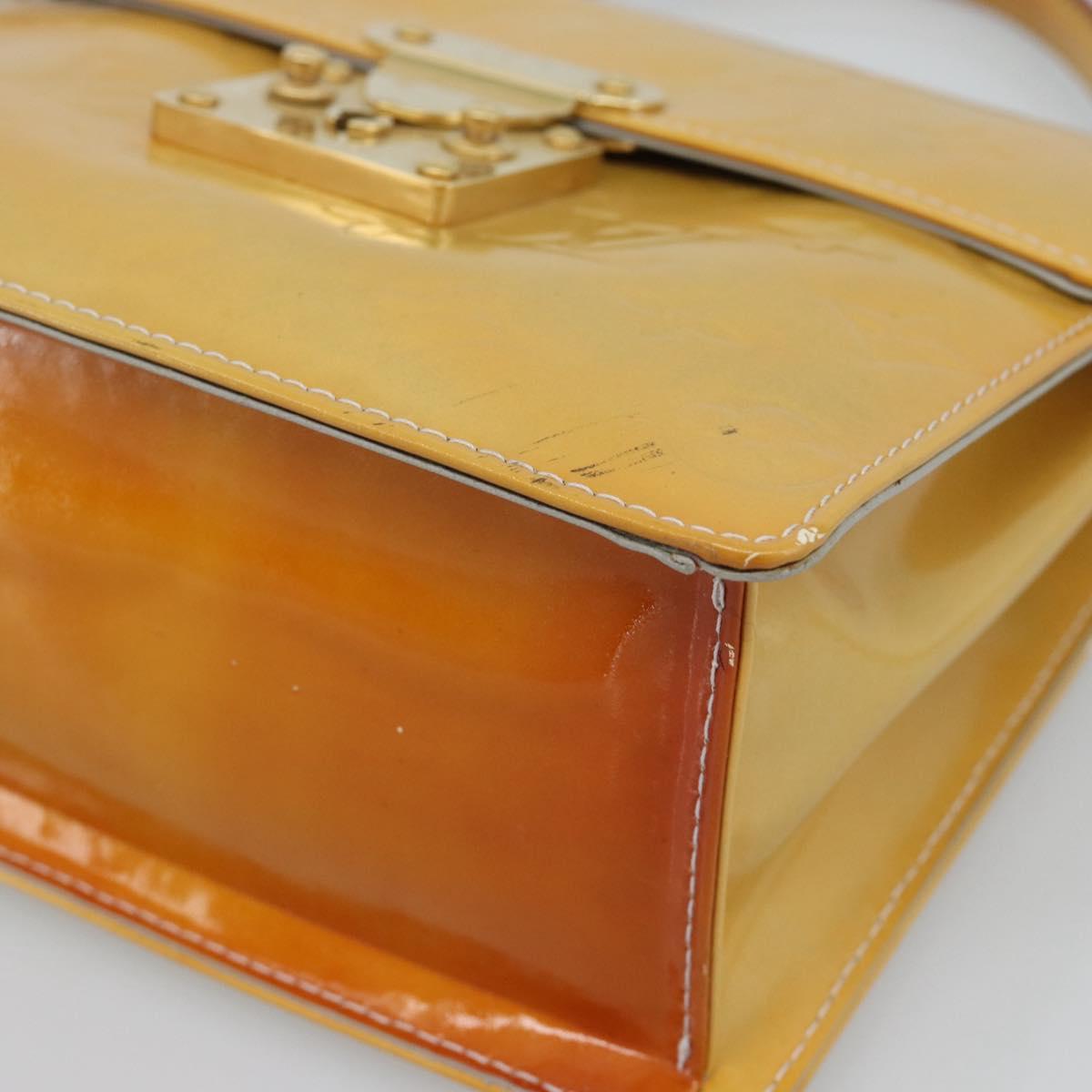LOUIS VUITTON Monogram Vernis Spring Street Hand Bag Gris M91029 LV Auth 194572