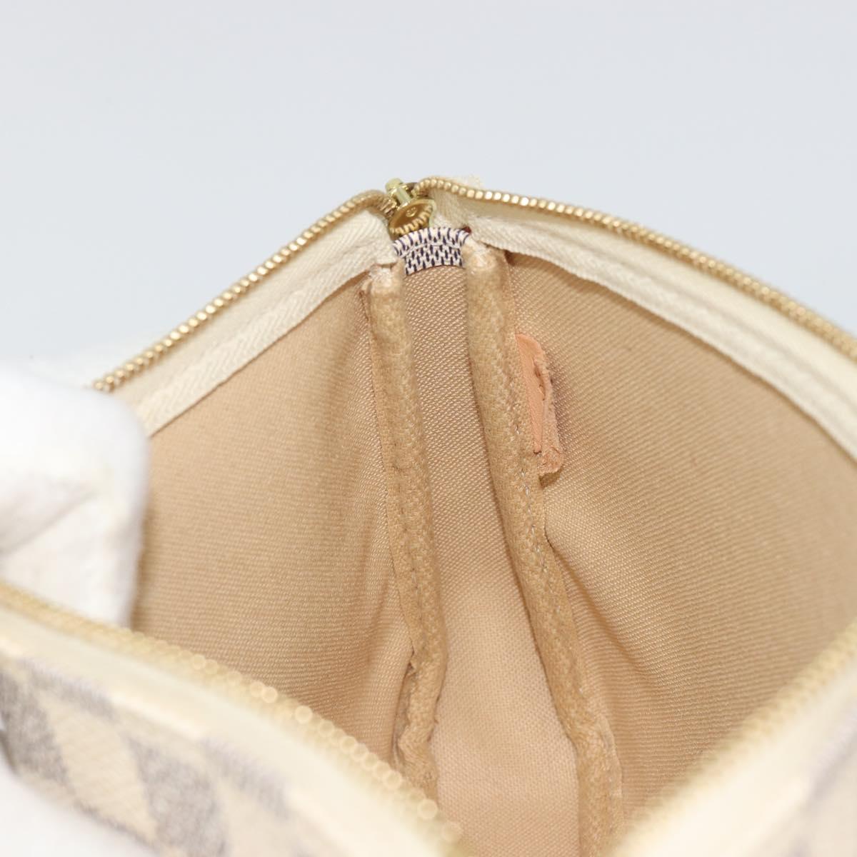 LOUIS VUITTON Damier Azur Pochette Accessoires Pouch N51986 LV Auth 194573V