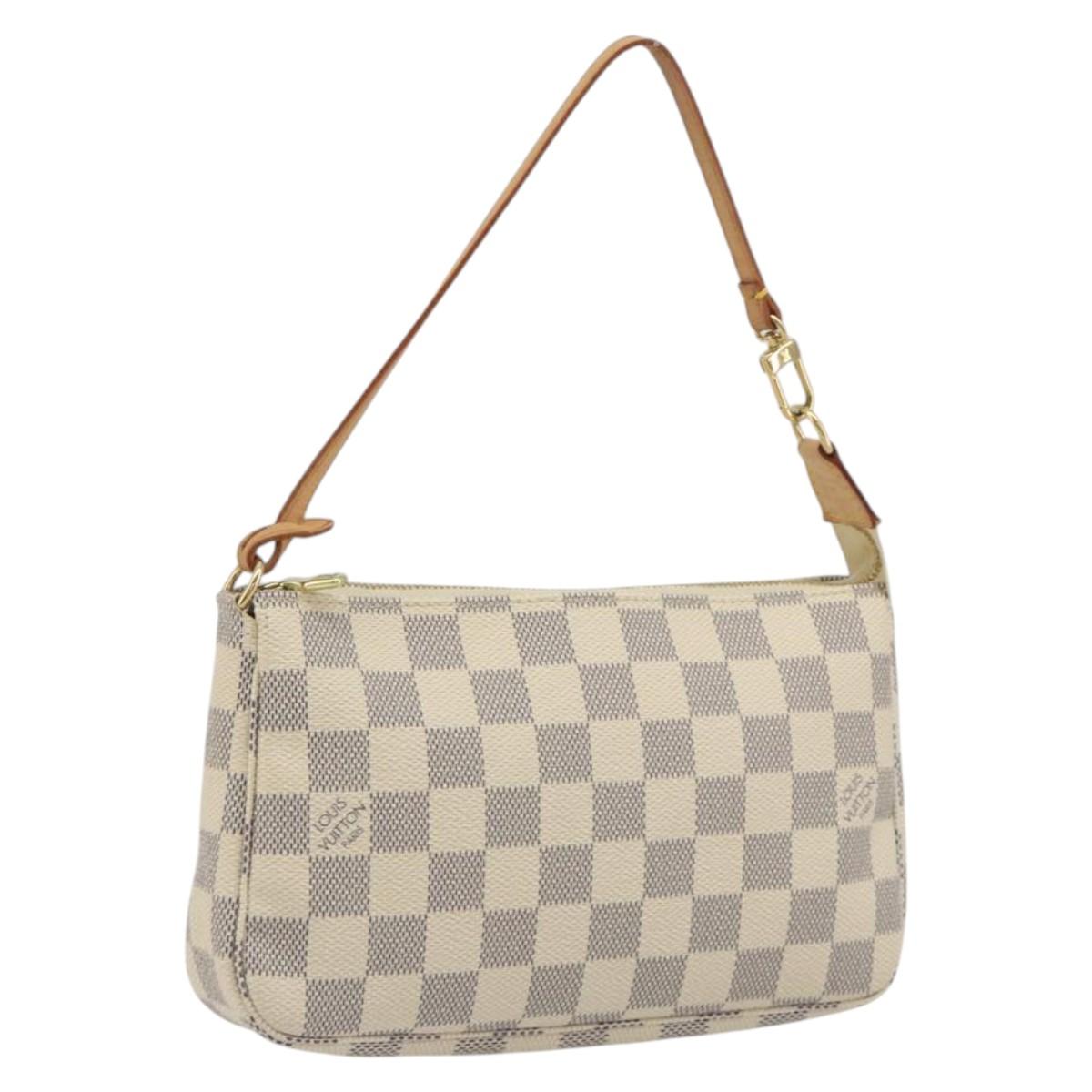 LOUIS VUITTON Damier Azur Pochette Accessoires Pouch N51986 LV Auth 194573V