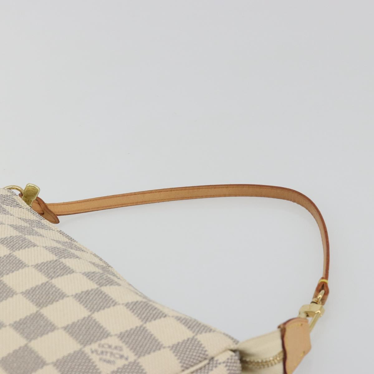 LOUIS VUITTON Damier Azur Pochette Accessoires Pouch N51986 LV Auth 194573V