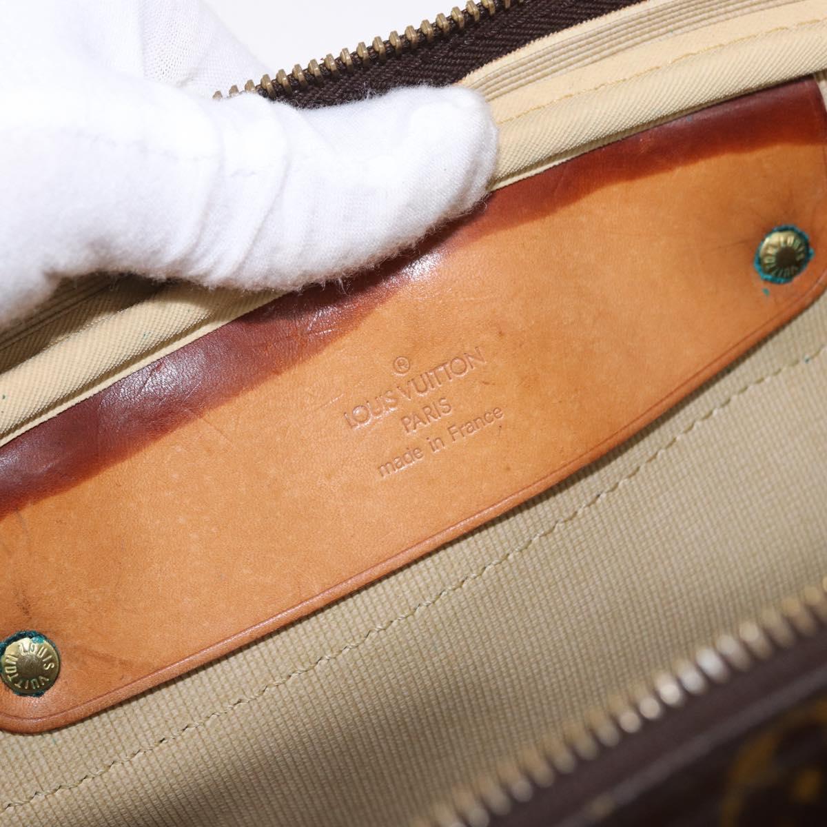 LOUIS VUITTON Monogram Alize de Poche Boston Bag 2way M41392 LV Auth 194574