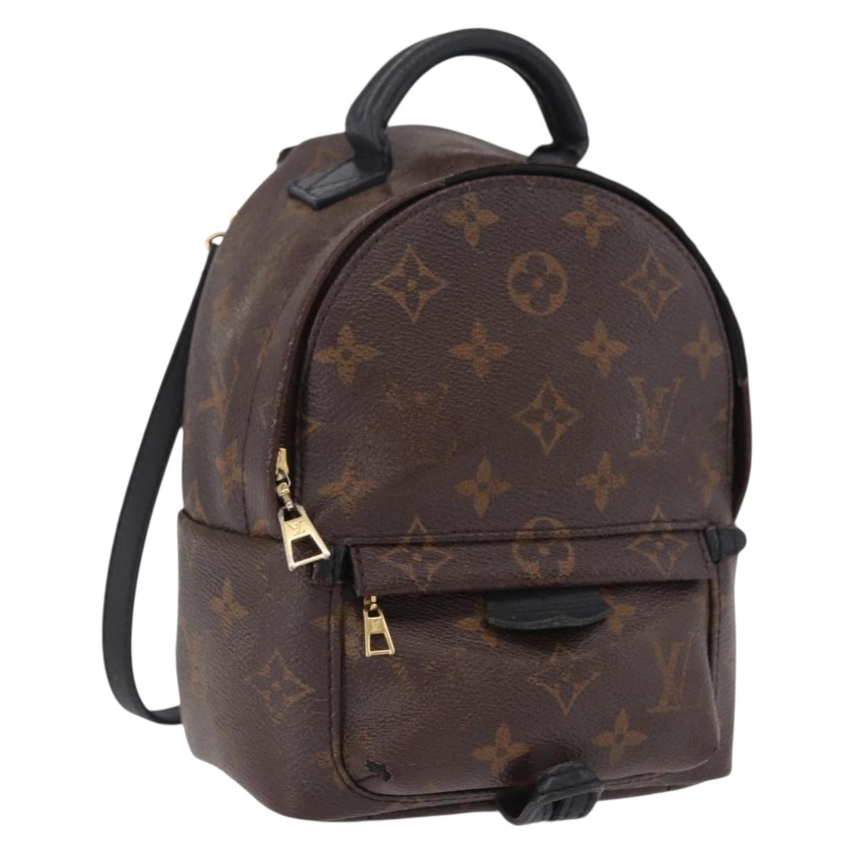 LOUIS VUITTON Monogram Palm Springs MINI Backpack M44873 LV Auth 194582