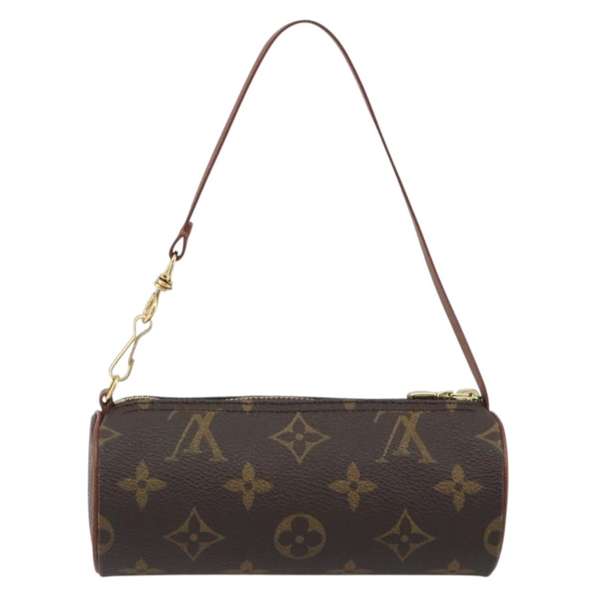 LOUIS VUITTON Monogram Papillon Pouch LV Auth 194584
