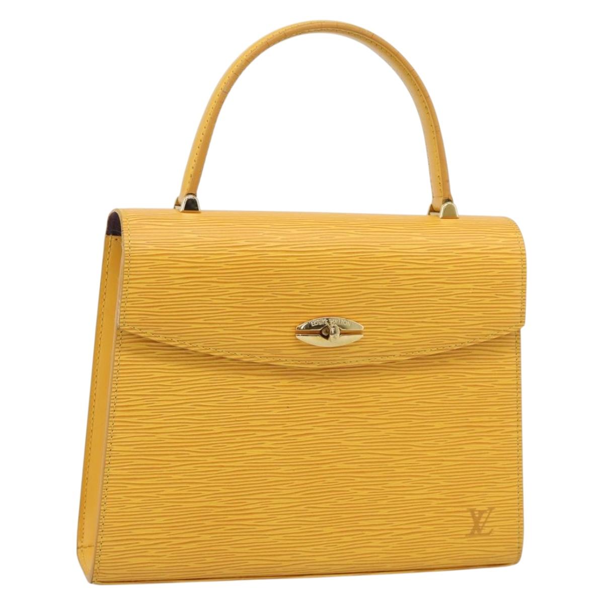 LOUIS VUITTON Epi Malesherbes Bag Tassili Yellow Jonne M52379 LV Auth 194586A