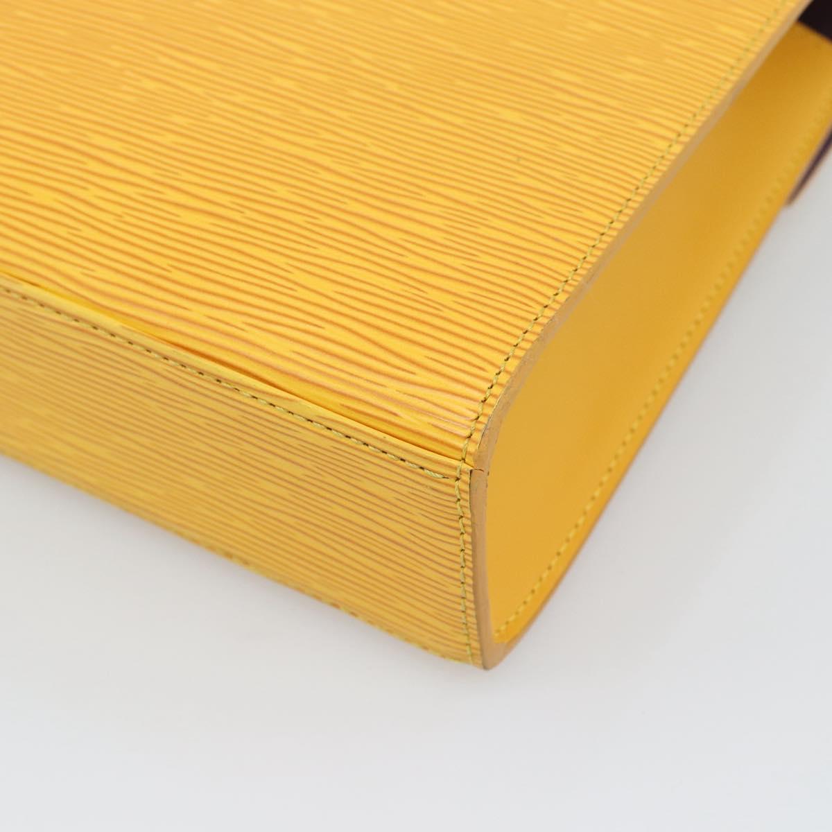 LOUIS VUITTON Epi Malesherbes Bag Tassili Yellow Jonne M52379 LV Auth 194586A