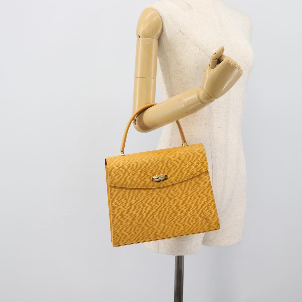 LOUIS VUITTON Epi Malesherbes Bag Tassili Yellow Jonne M52379 LV Auth 194586A