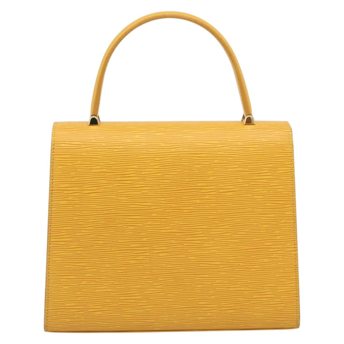 LOUIS VUITTON Epi Malesherbes Bag Tassili Yellow Jonne M52379 LV Auth 194586A