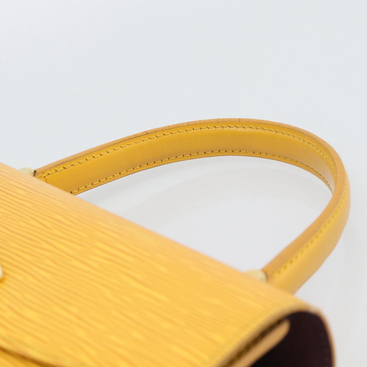 LOUIS VUITTON Epi Malesherbes Bag Tassili Yellow Jonne M52379 LV Auth 194586A
