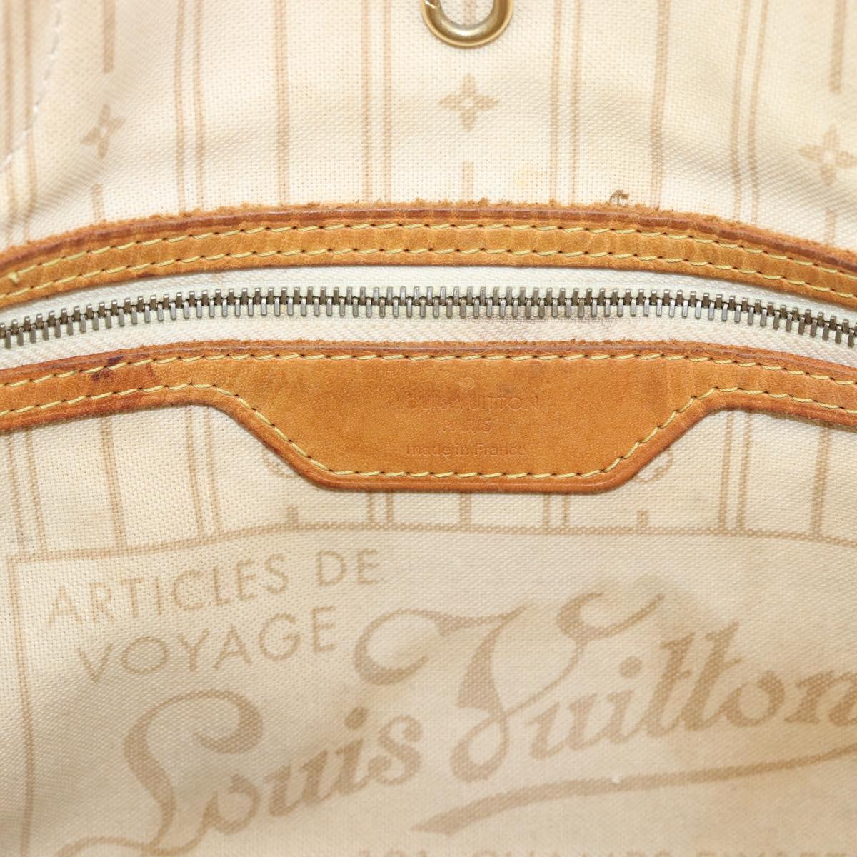 LOUIS VUITTON Damier Azur Neverfull PM Tote Bag N41362 LV Auth 194587