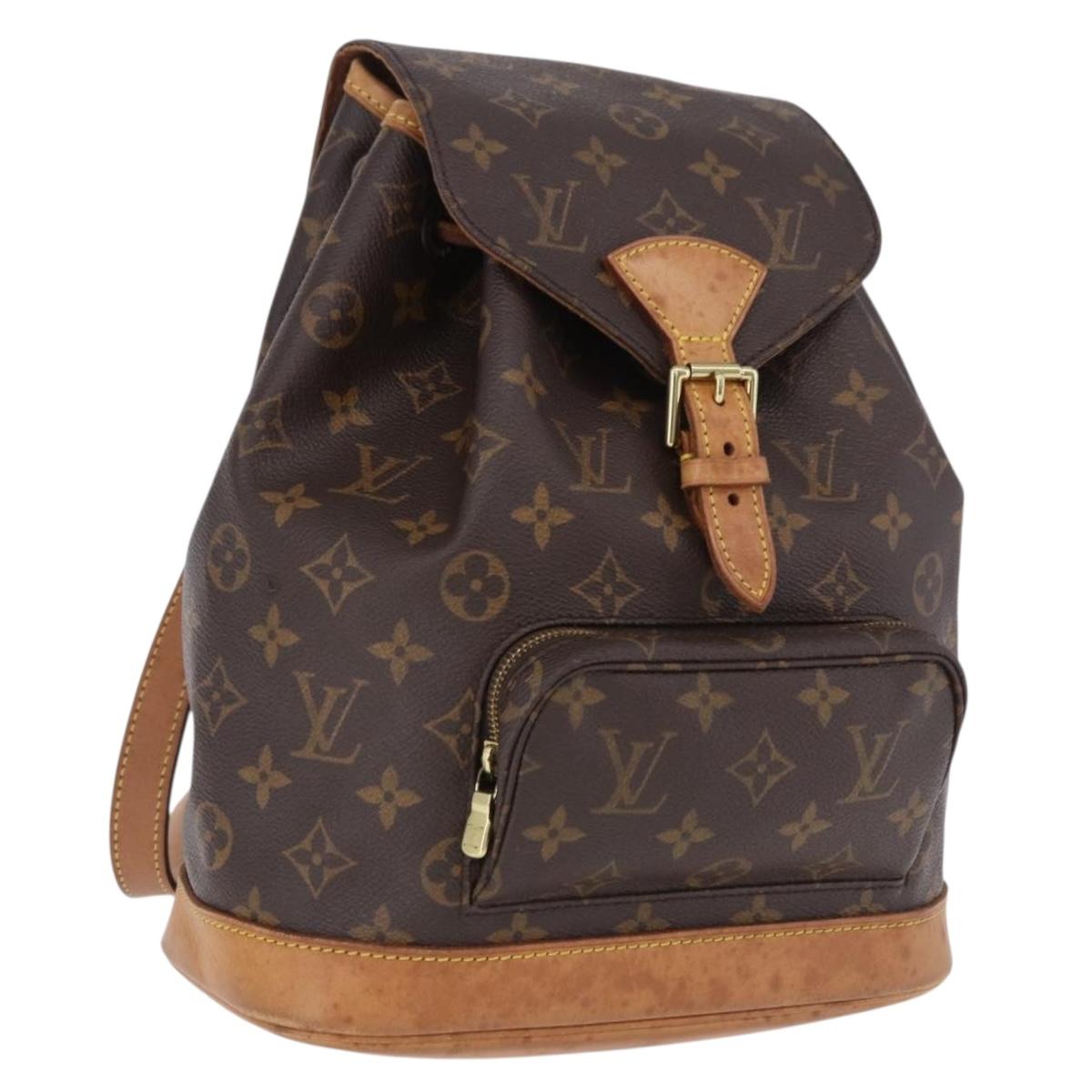 LOUIS VUITTON Monogram Montsouris MM Backpack M51136 LV Auth 194591