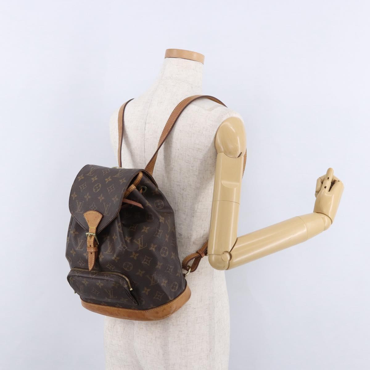 LOUIS VUITTON Monogram Montsouris MM Backpack M51136 LV Auth 194591