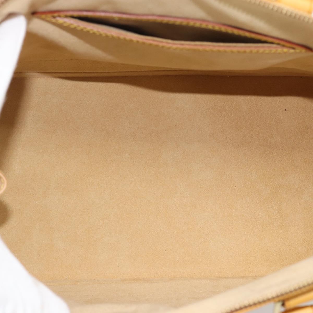LOUIS VUITTON Nomad leather Alma Hand Bag Beige M85000 LV Auth 194592V