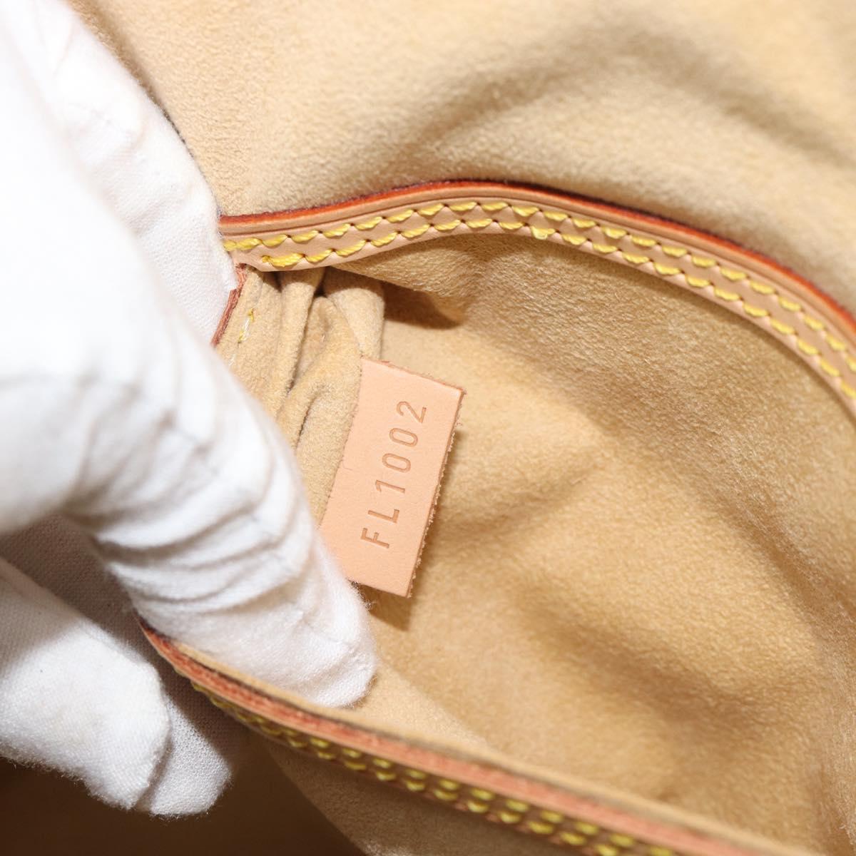 LOUIS VUITTON Nomad leather Alma Hand Bag Beige M85000 LV Auth 194592V