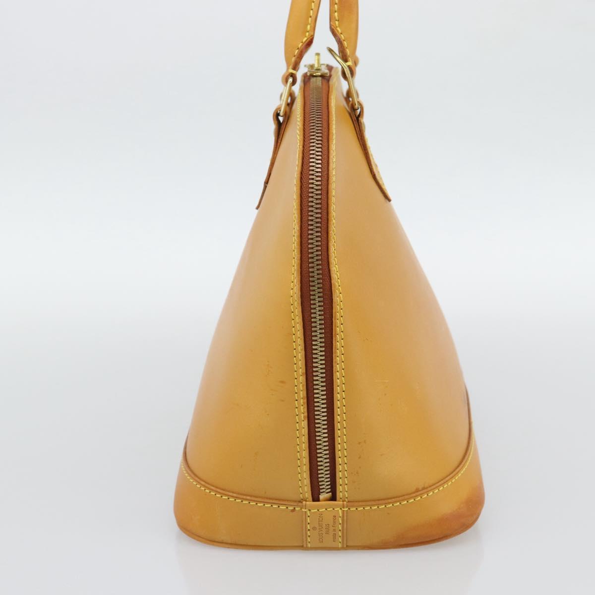LOUIS VUITTON Nomad leather Alma Hand Bag Beige M85000 LV Auth 194592V