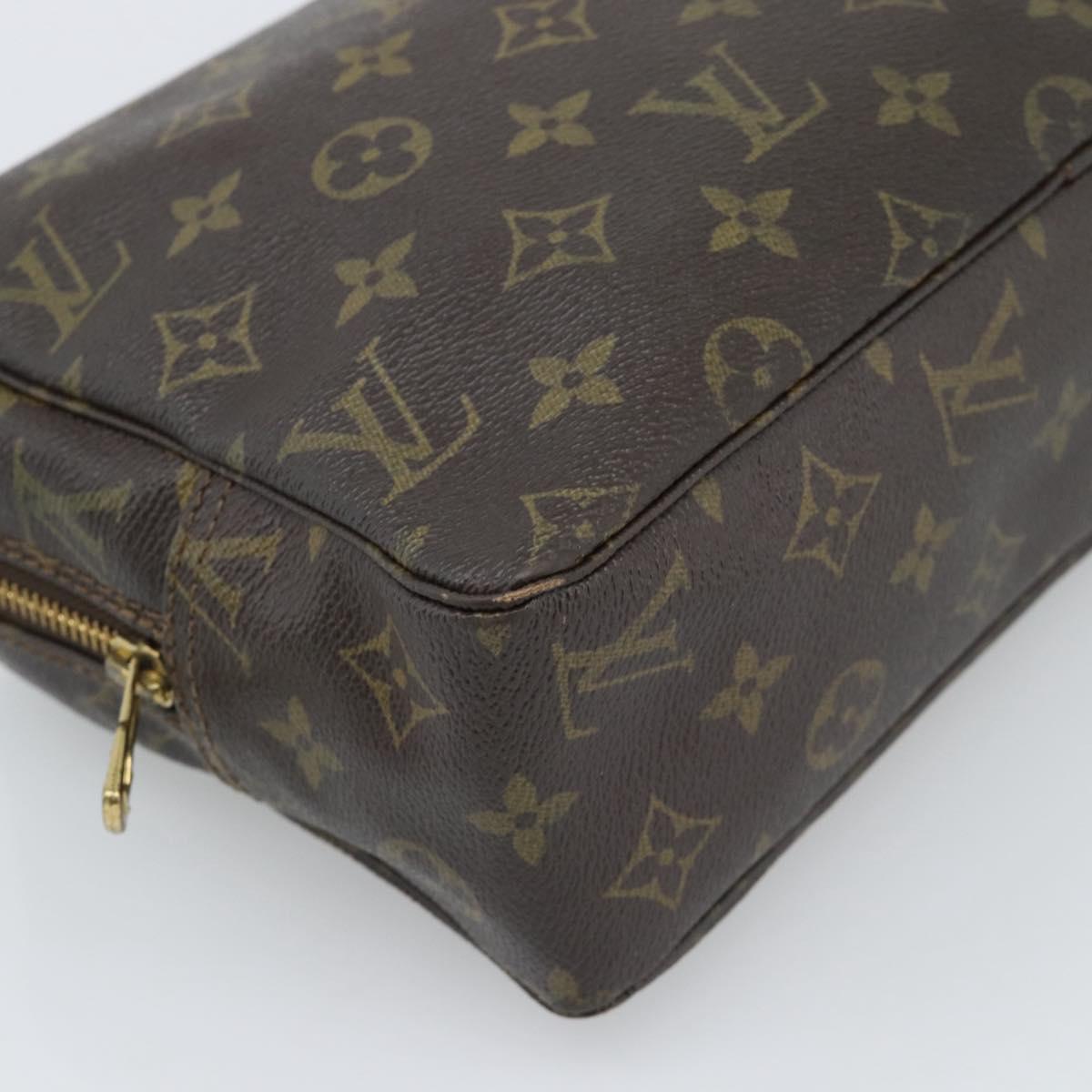 LOUIS VUITTON Monogram Trousse Toilette 28 Clutch Bag M47522 LV Auth 194597
