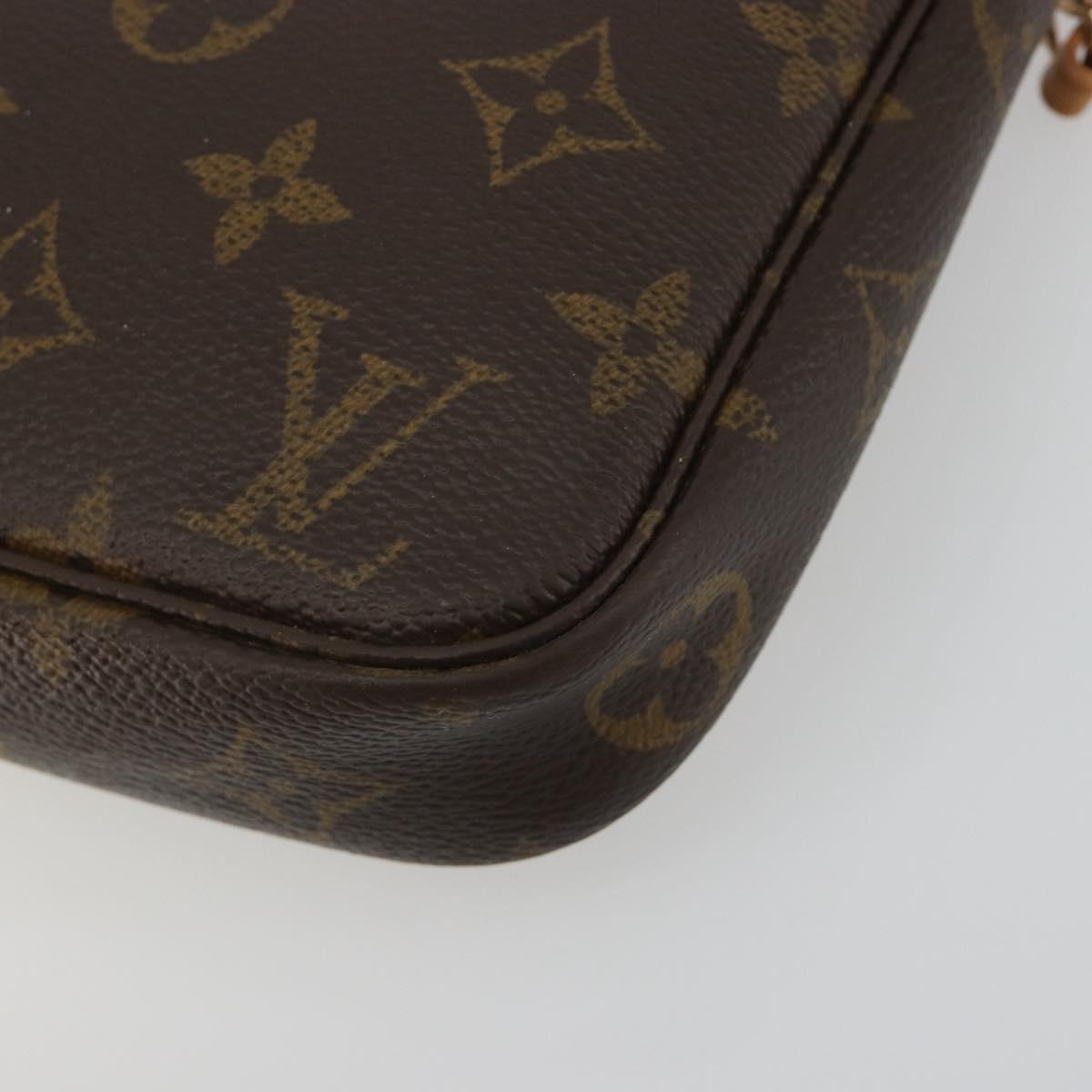 LOUIS VUITTON Monogram Pochette Accessoires Pouch M51980 LV Auth 194598