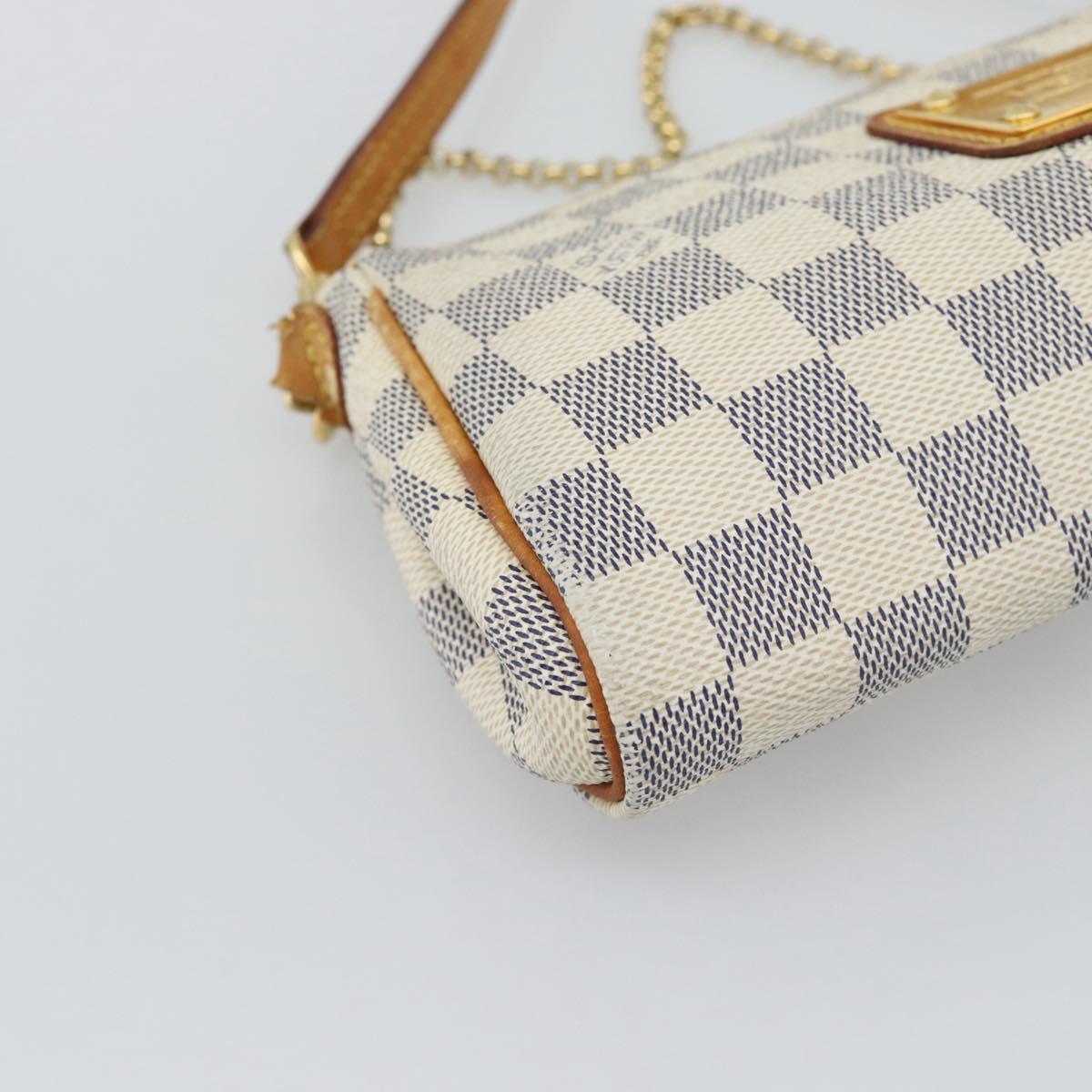 LOUIS VUITTON Damier Azur Eva Shoulder Bag 2way N55214 LV Auth 194601