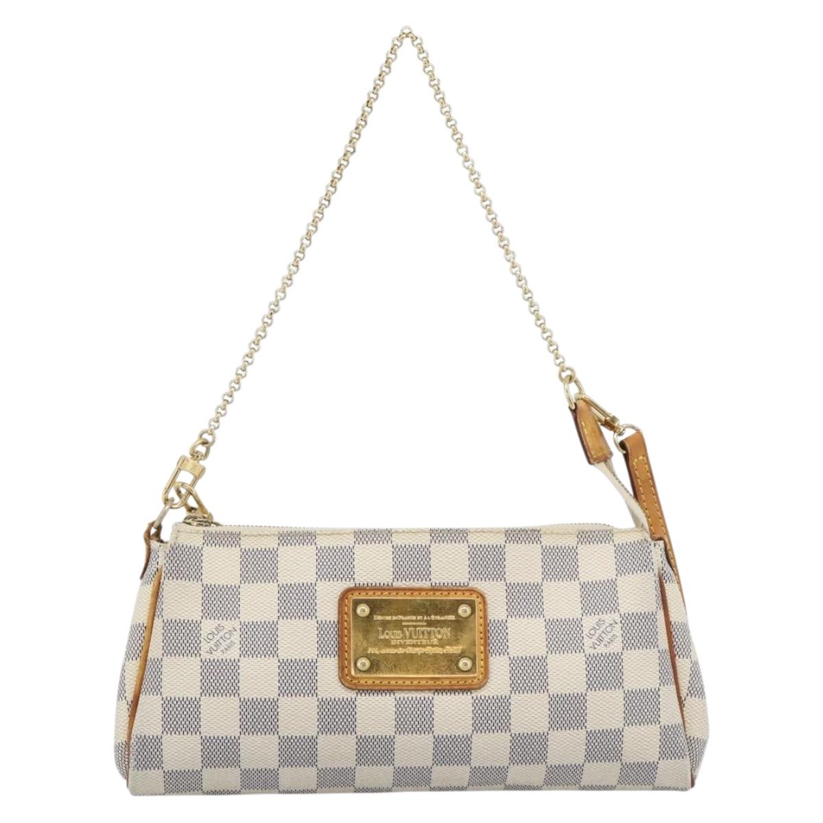 LOUIS VUITTON Damier Azur Eva Shoulder Bag 2way N55214 LV Auth 194601