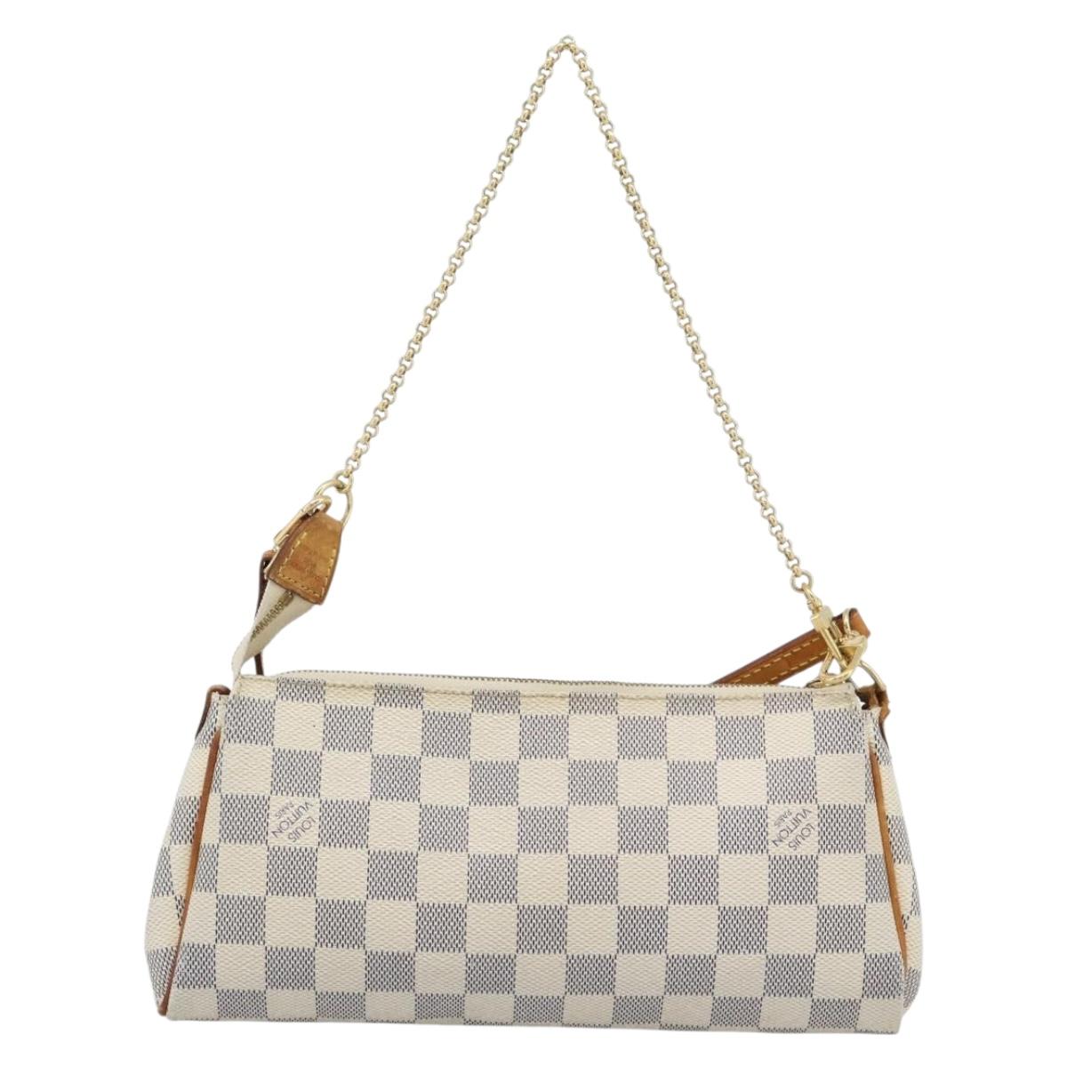 LOUIS VUITTON Damier Azur Eva Shoulder Bag 2way N55214 LV Auth 194601