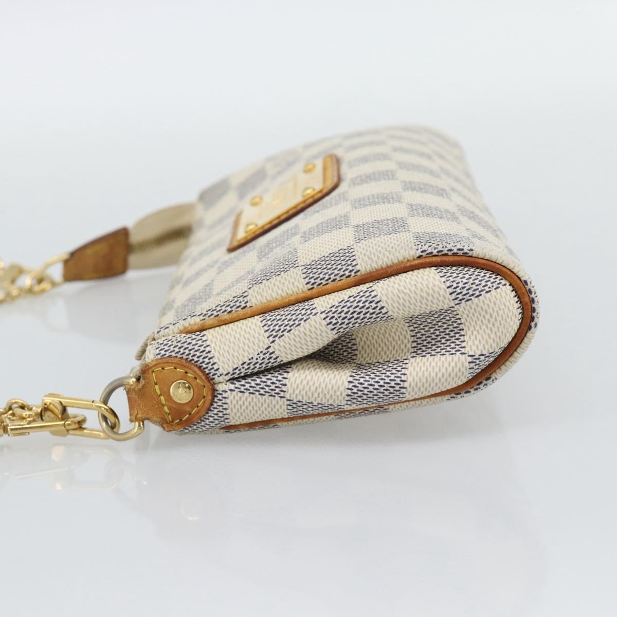 LOUIS VUITTON Damier Azur Eva Shoulder Bag 2way N55214 LV Auth 194601