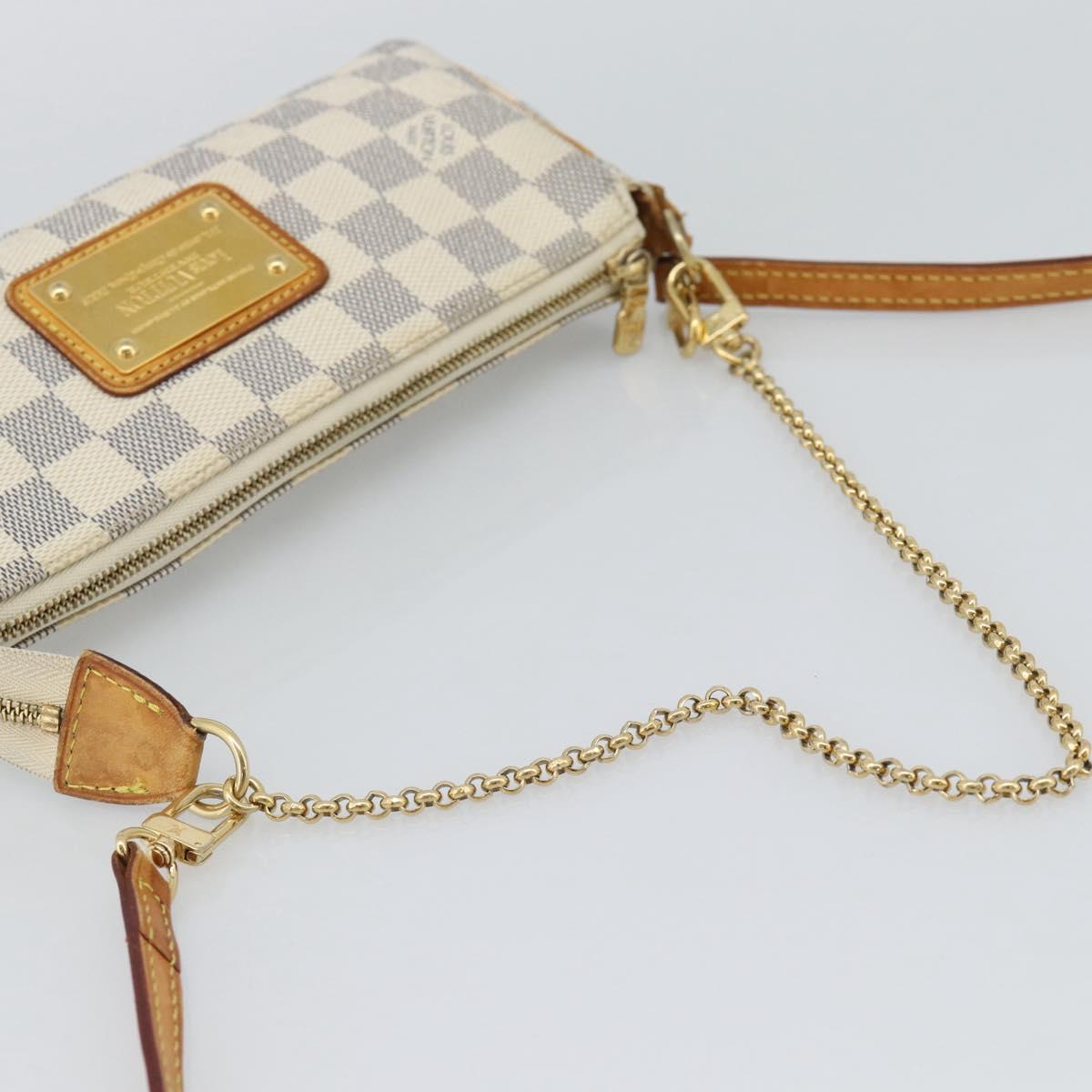 LOUIS VUITTON Damier Azur Eva Shoulder Bag 2way N55214 LV Auth 194601