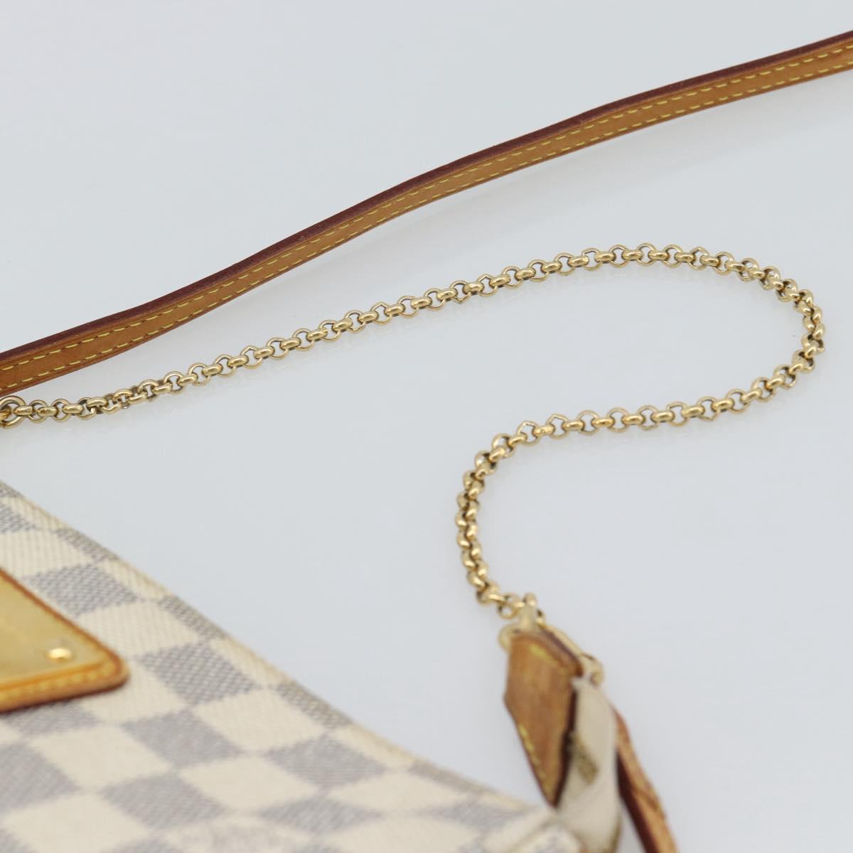 LOUIS VUITTON Damier Azur Eva Shoulder Bag 2way N55214 LV Auth 194601