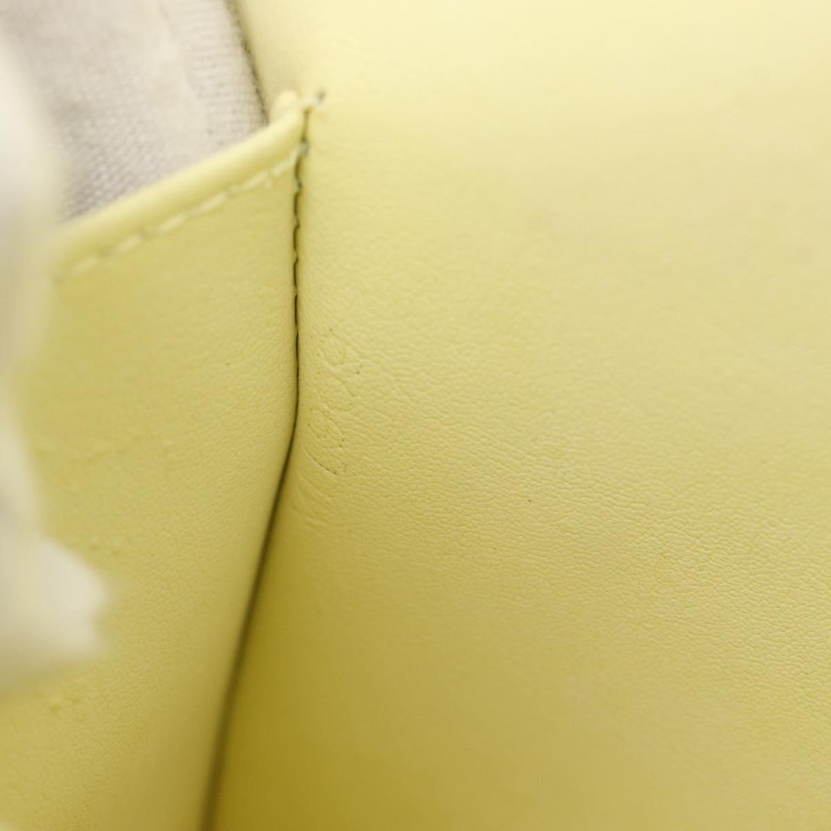 LOUIS VUITTON Monogram Vernis Thompson Street Bag Lime Yellow M91071 Auth 194603