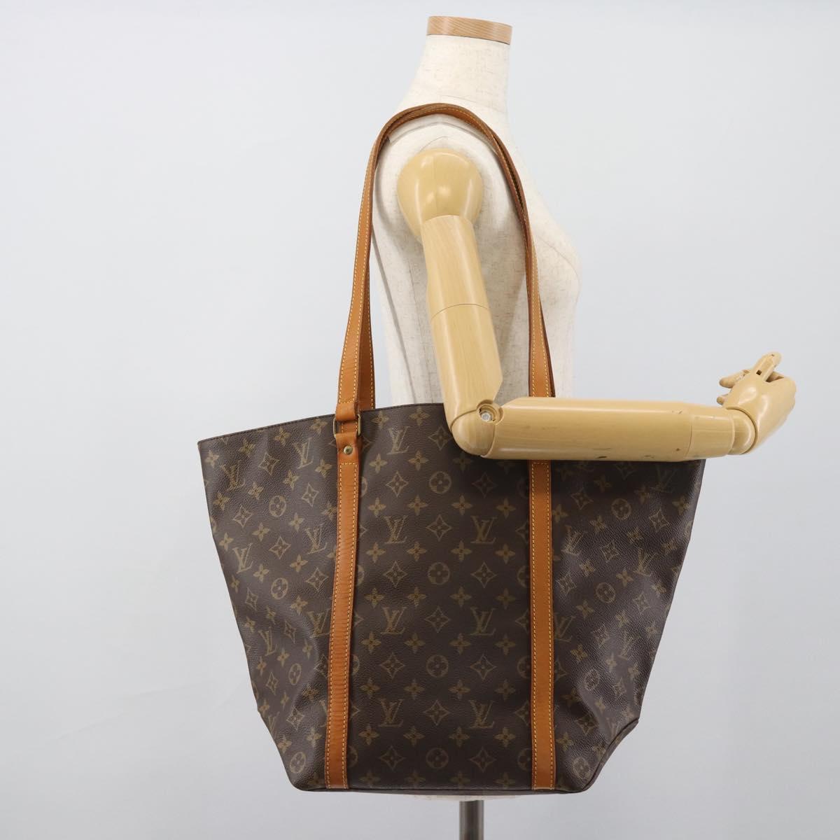 LOUIS VUITTON Monogram Sac Shopping Tote Bag M51108 LV Auth 194604