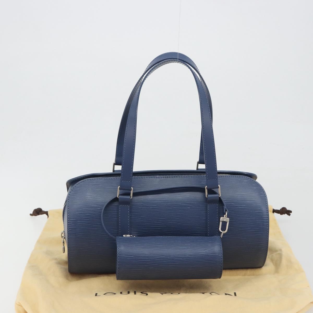 LOUIS VUITTON Epi Soufflot Hand Bag Safir LV Auth 194610SAV