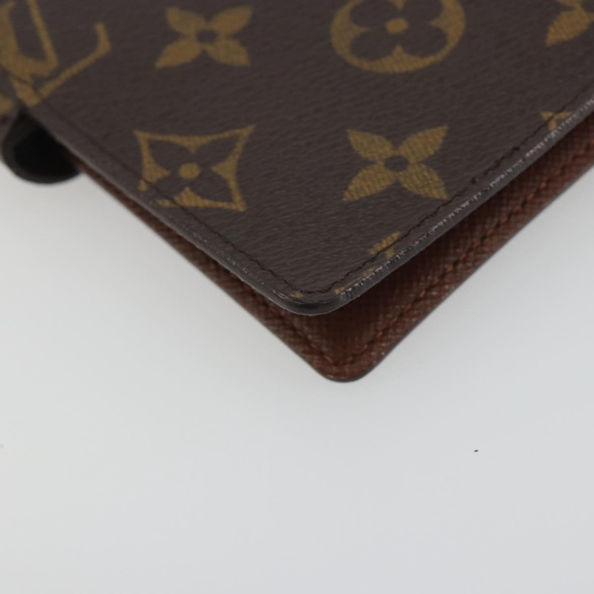 LOUIS VUITTON Monogram Agenda PM Day Planner Cover R20005 LV Auth 194612