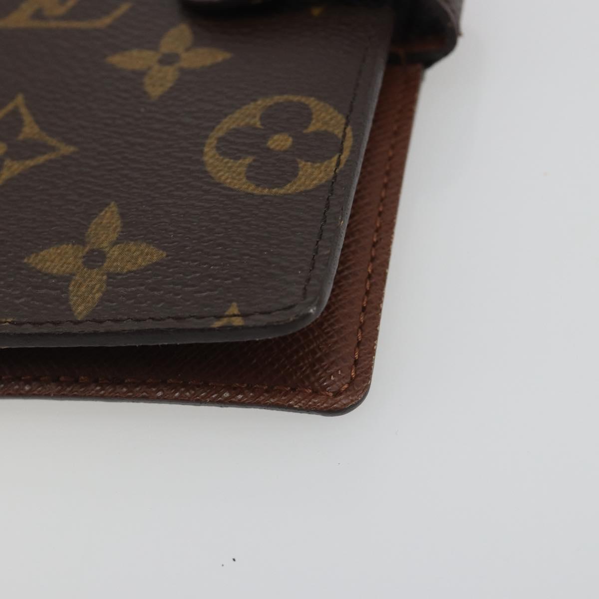 LOUIS VUITTON Monogram Agenda PM Day Planner Cover R20005 LV Auth 194612