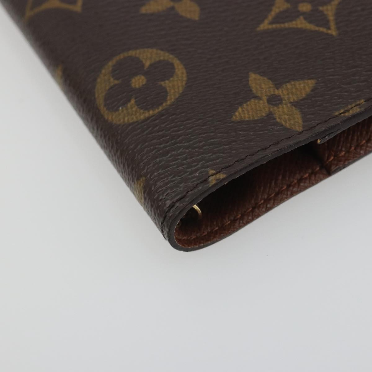 LOUIS VUITTON Monogram Agenda PM Day Planner Cover R20005 LV Auth 194612