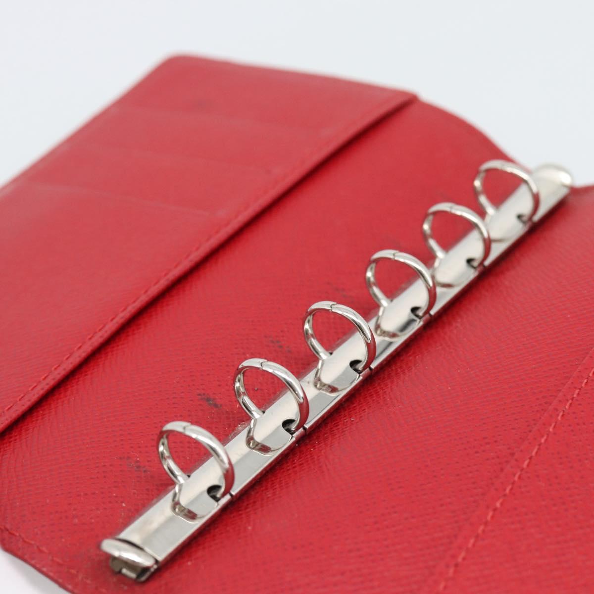 LOUIS VUITTON Epi Agenda PM Day Planner Cover Red R20057 LV Auth 194613