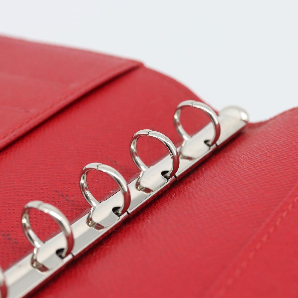 LOUIS VUITTON Epi Agenda PM Day Planner Cover Red R20057 LV Auth 194613