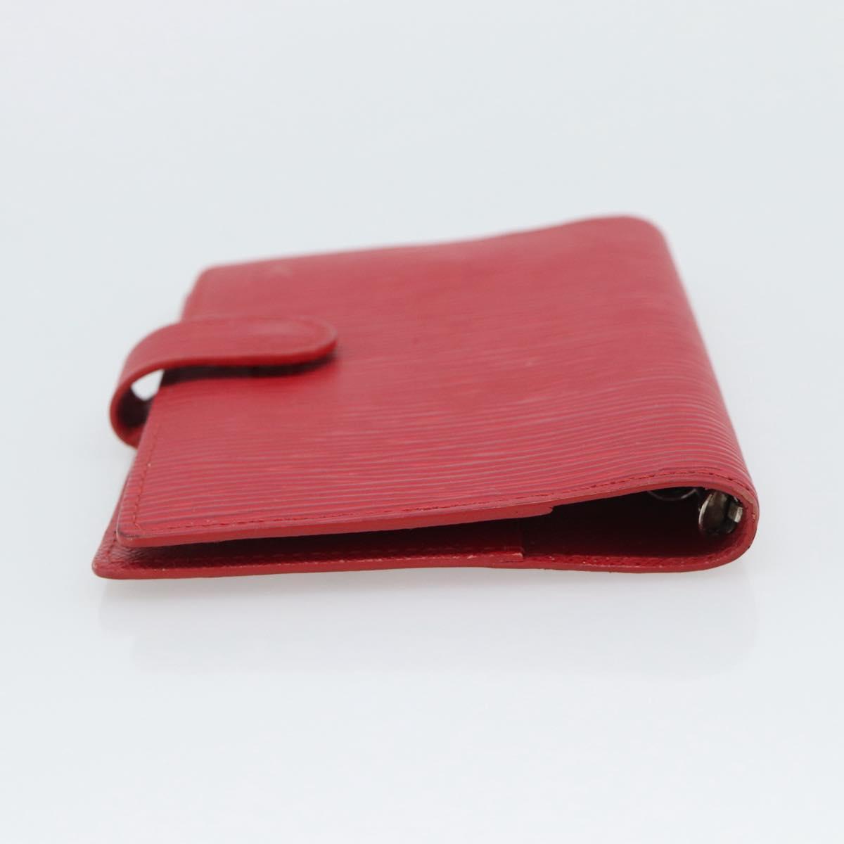 LOUIS VUITTON Epi Agenda PM Day Planner Cover Red R20057 LV Auth 194613