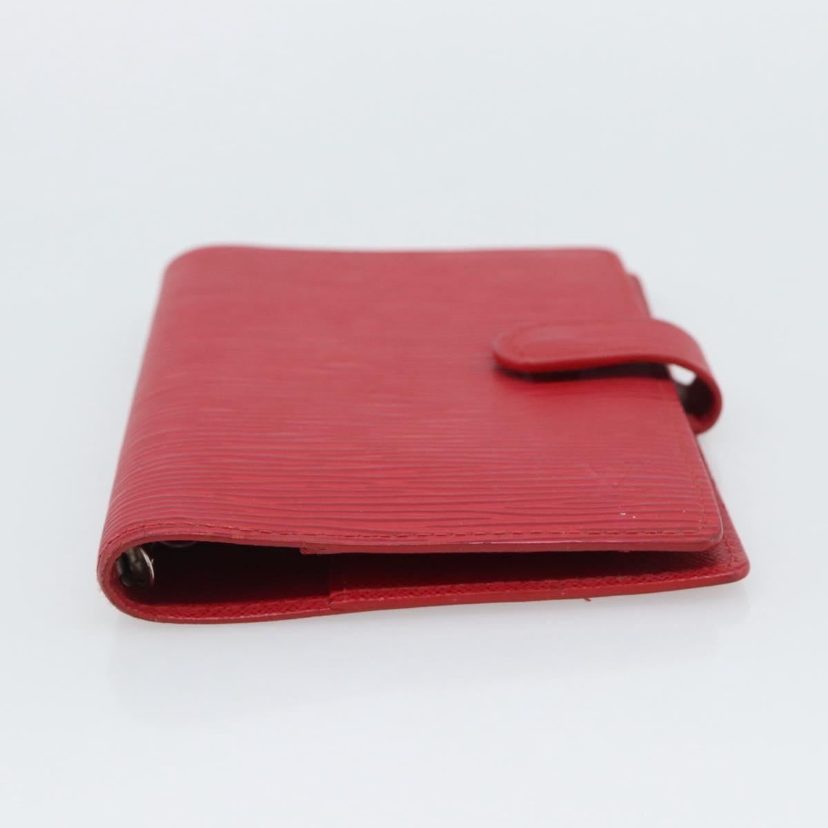 LOUIS VUITTON Epi Agenda PM Day Planner Cover Red R20057 LV Auth 194613