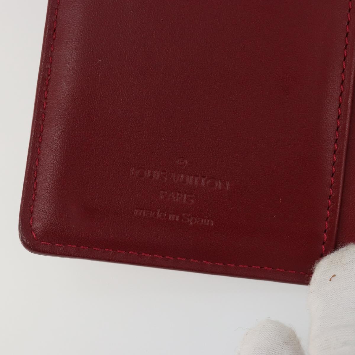LOUIS VUITTON Vernis Agenda PM Day Planner Cover Pomme Damour R21016 Auth 194614