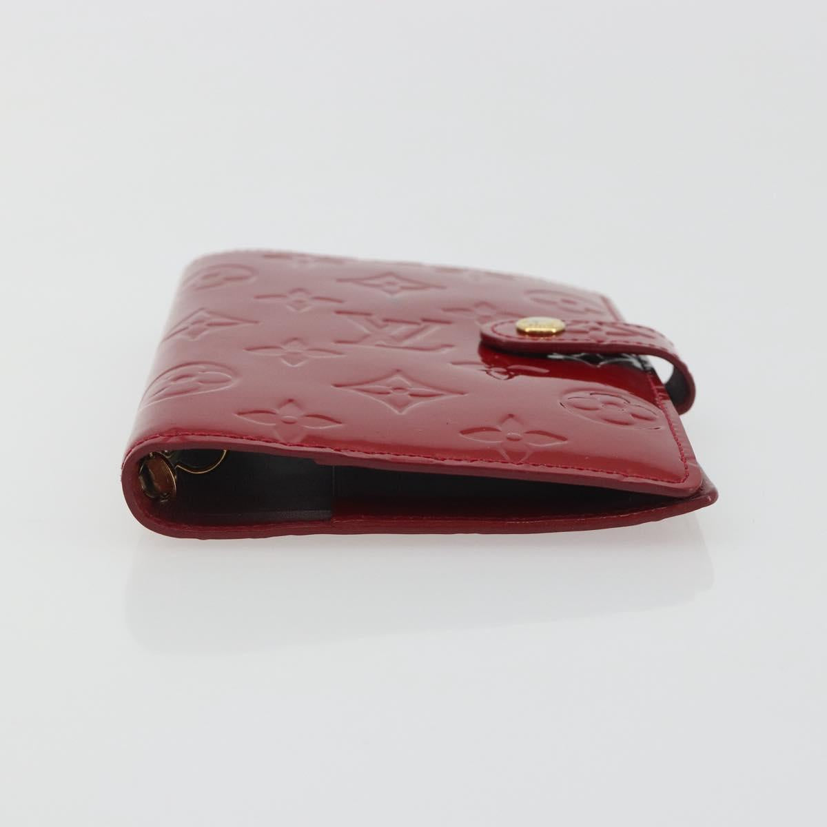 LOUIS VUITTON Vernis Agenda PM Day Planner Cover Pomme Damour R21016 Auth 194614