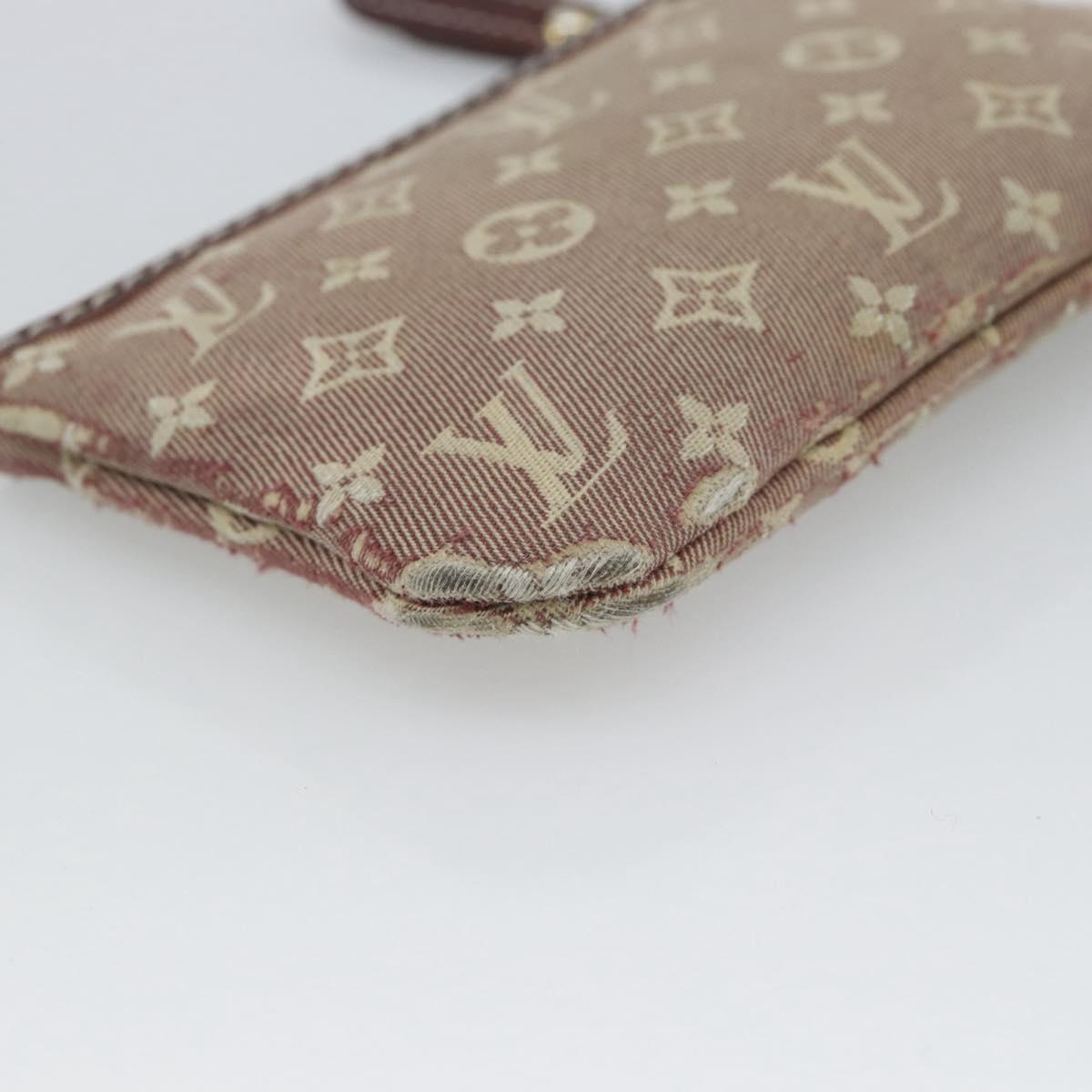 LOUIS VUITTON Monogram Idylle Pochette Cles Coin Purse Sepia M62996 Auth 194616